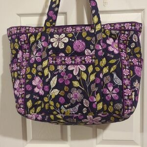 Vera Bradley Floral Quilted Women's Overnight Tote/Carry On Bag